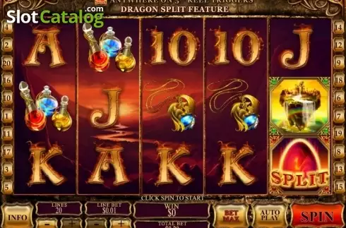 Οθόνη καρούλι. Dragon Kingdom (Playtech) Κουλοχέρης