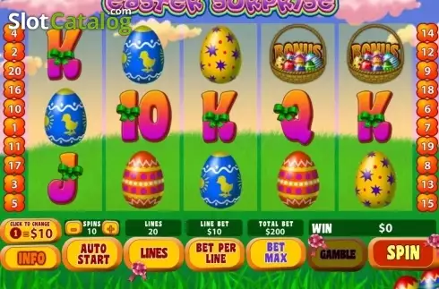 Οθόνη καρούλι. Easter Surprise Κουλοχέρης