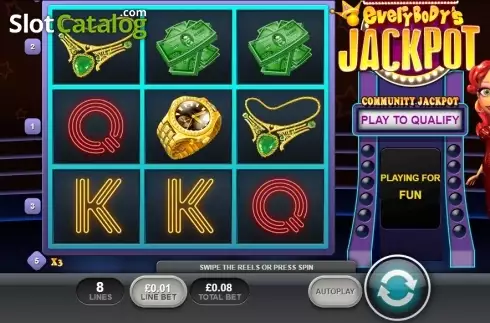 Οθόνη2. Everybody's Jackpot (Playtech) Κουλοχέρης