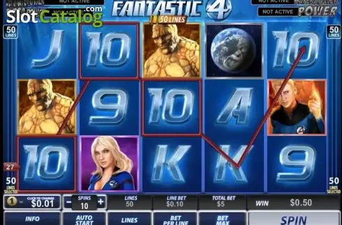 Οθόνη3. Fantastic Four 50 lines Κουλοχέρης