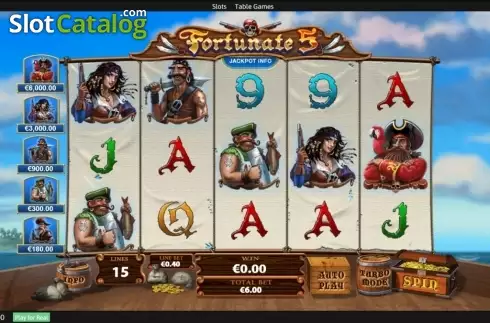 Οθόνη2. Fortunate Five Κουλοχέρης