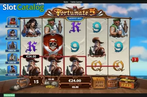 Οθόνη5. Fortunate Five Κουλοχέρης