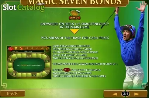 Οθόνη3. Frankie Dettori's: Magic Seven Κουλοχέρης