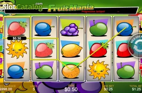 Οθόνη3. Fruit Mania (Playtech) Κουλοχέρης