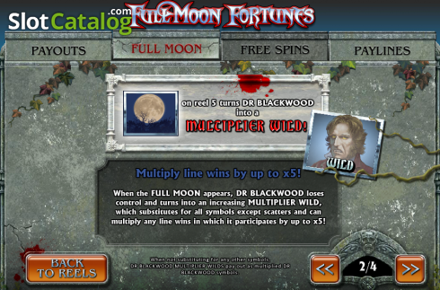 Οθόνη4. Fullmoon Fortunes Κουλοχέρης