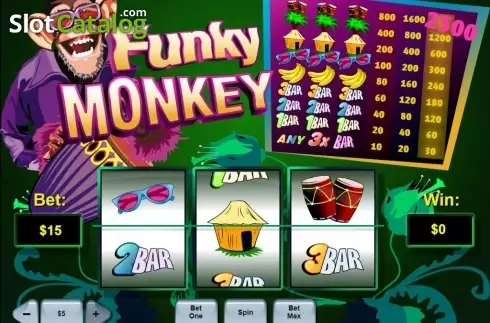 Οθόνη καρούλι. Funky Monkey (Playtech) Κουλοχέρης