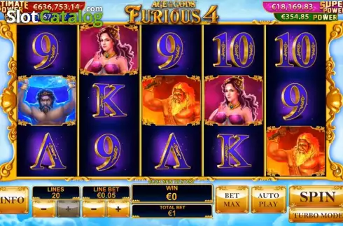 Οθόνη2. Age of the Gods: Furious Four Κουλοχέρης 