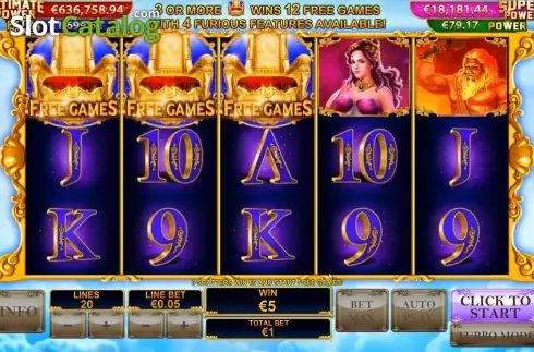 Οθόνη4. Age of the Gods: Furious Four Κουλοχέρης 