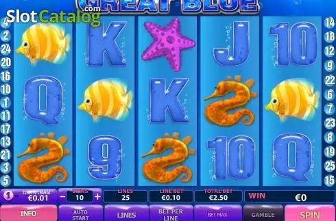 Οθόνη5. Great Blue (Playtech) Κουλοχέρης
