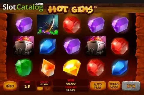 Οθόνη4. Hot Gems Κουλοχέρης