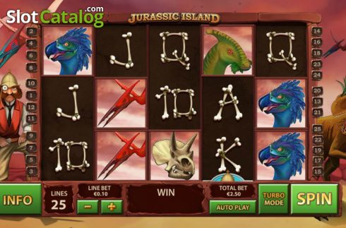Οθόνη8. Jurassic Island Κουλοχέρης