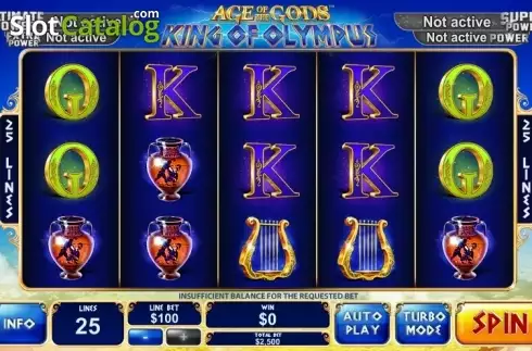 Οθόνη2. Age of the Gods King of Olympus (Playtech) Κουλοχέρης