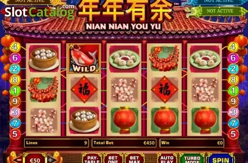 Οθόνη2. Nian Nian You Yu (Playtech) Κουλοχέρης