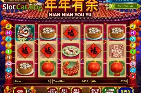 Οθόνη3. Nian Nian You Yu (Playtech) Κουλοχέρης