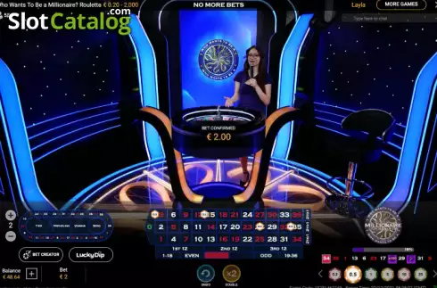 Οθόνη2. Who Wants To Be A Millionaire Roulette Live Κουλοχέρης