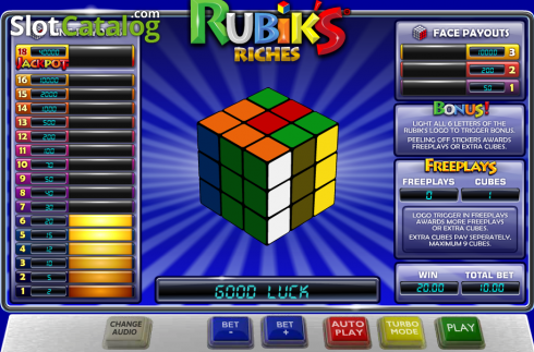 Οθόνη3. Rubik's Riches Κουλοχέρης 