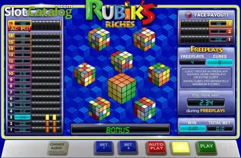 Οθόνη5. Rubik's Riches Κουλοχέρης 