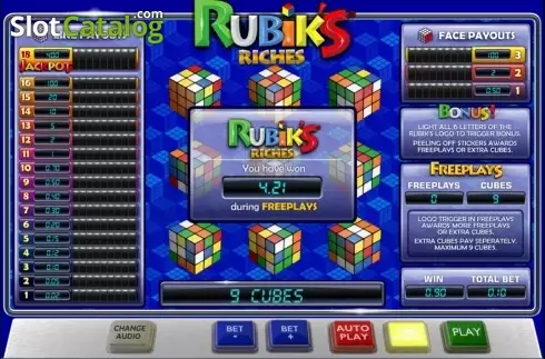 Οθόνη7. Rubik's Riches Κουλοχέρης 