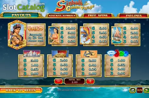 Οθόνη2. Sinbad's Golden Voyage Κουλοχέρης