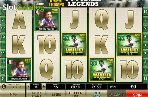 Οθόνη7. Top Trumps World Football Legends Κουλοχέρης