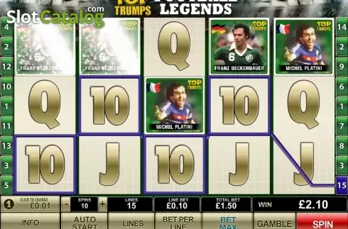 Οθόνη8. Top Trumps World Football Legends Κουλοχέρης
