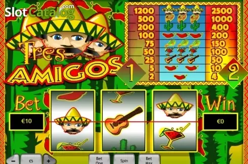 Οθόνη2. Tres Amigos (Playtech) Κουλοχέρης