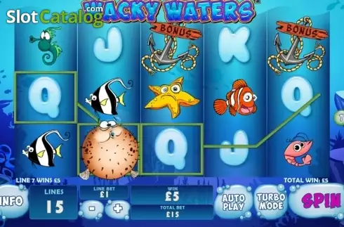 Οθόνη9. Wacky Waters Κουλοχέρης 