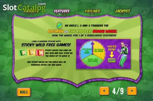 Οθόνη3. Batman & The Riddler Riches Κουλοχέρης