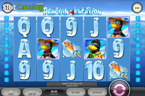 Ροδέλες. Penguin Vacation (Playtech) Κουλοχέρης