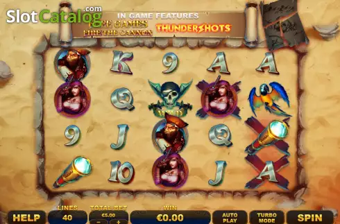 Οθόνη2. Plunder Ahoy! Thundershots Κουλοχέρης