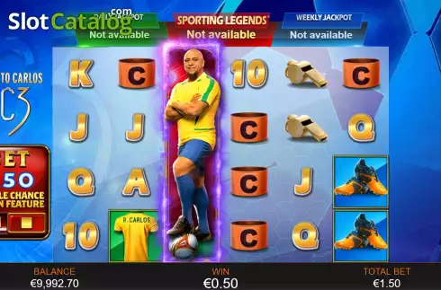Οθόνη5. Roberto Carlos Sporting Legends Κουλοχέρης