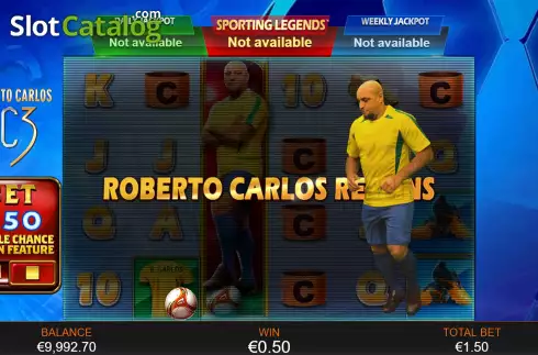 Οθόνη6. Roberto Carlos Sporting Legends Κουλοχέρης