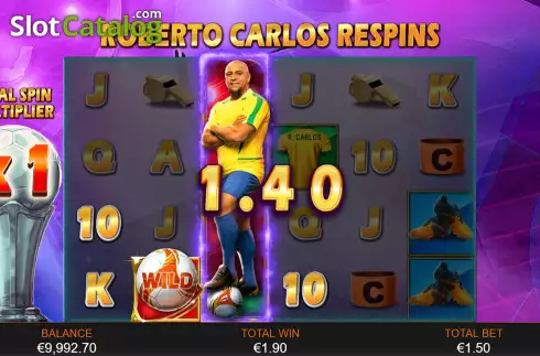 Οθόνη7. Roberto Carlos Sporting Legends Κουλοχέρης