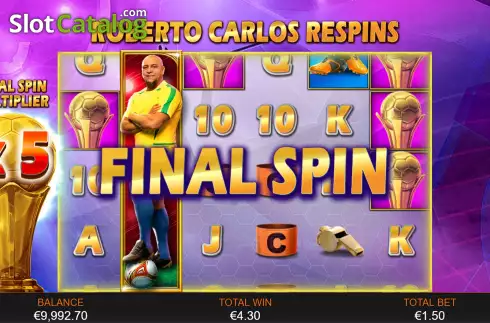 Οθόνη8. Roberto Carlos Sporting Legends Κουλοχέρης