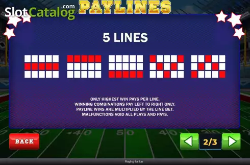 Οθόνη6. Touchdown Madness Κουλοχέρης