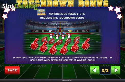 Οθόνη7. Touchdown Madness Κουλοχέρης