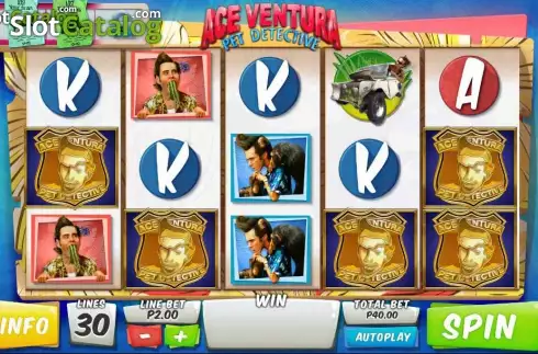 Ροδέλες. Ace Ventura (Playtech) Κουλοχέρης