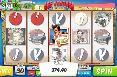 Κερδίστε παρουσίαση. Ace Ventura (Playtech) Κουλοχέρης