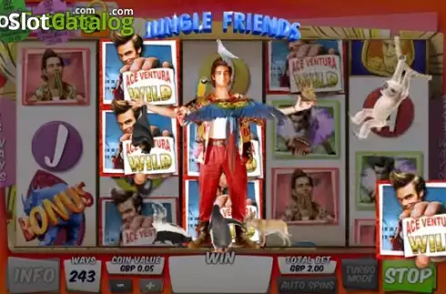 Bonus Jungle Friends. Ace Ventura (Playtech) Κουλοχέρης