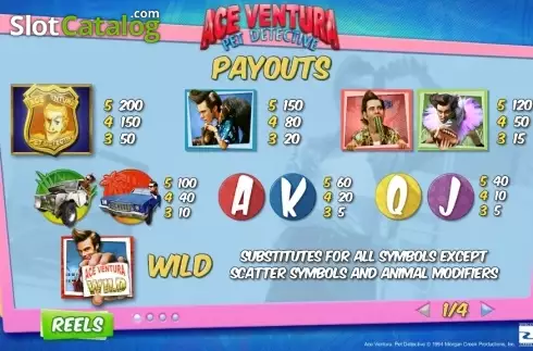 Οθόνη6. Ace Ventura (Playtech) Κουλοχέρης