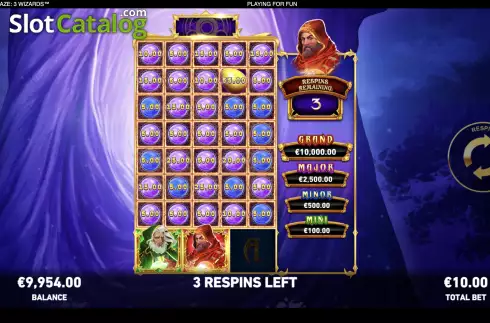 Οθόνη8. Mega Fire Blaze: 3 Wizards Κουλοχέρης