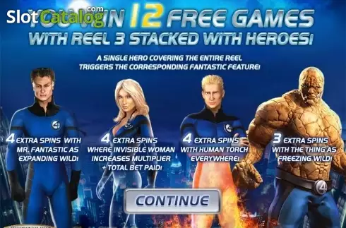 Οθόνη4. Fantastic Four Κουλοχέρης