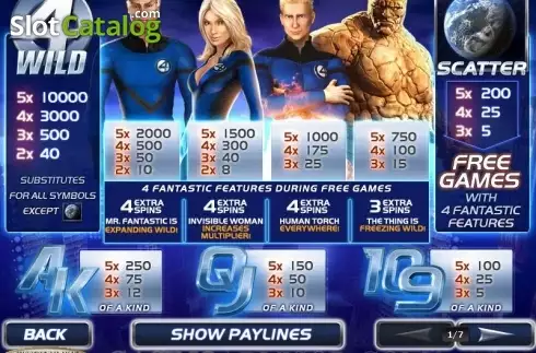 Οθόνη5. Fantastic Four Κουλοχέρης