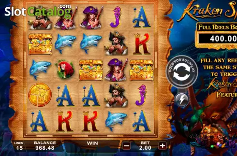 Οθόνη2. Kraken Spins Κουλοχέρης