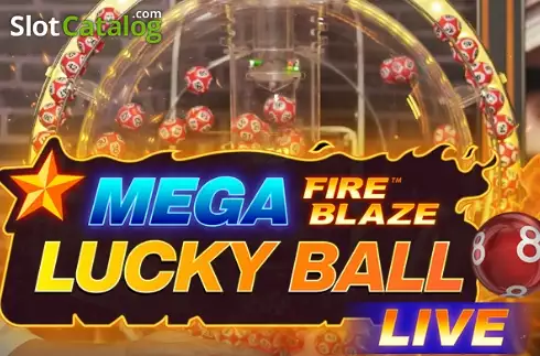 Mega Fire Blaze Lucky Ball Live Λογότυπο Mega Fire Blaze Lucky Ball Live Λογότυπο