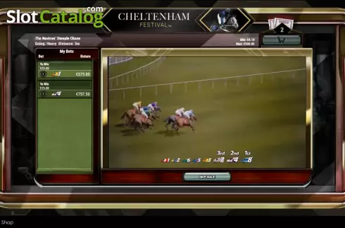 Οθόνη3. Virtual! Horse Racing at Cheltenham Festival Κουλοχέρης