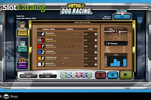 Οθόνη2. Virtual! Dog Racing Κουλοχέρης