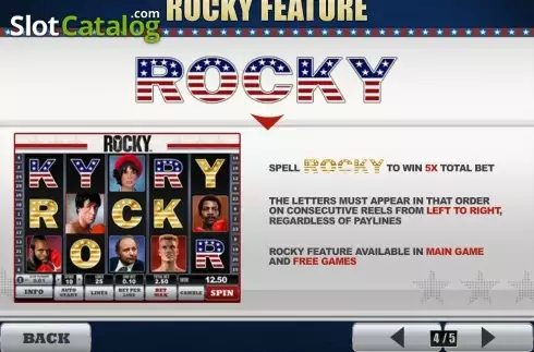 Οθόνη6. Rocky (Playtech) Κουλοχέρης