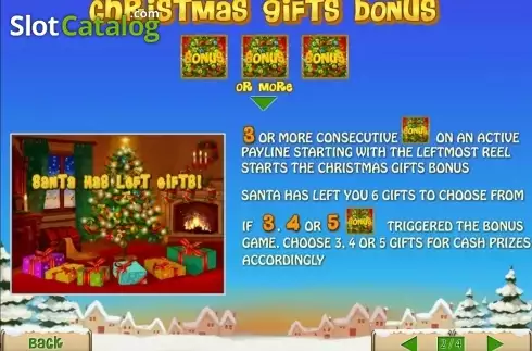 Οθόνη Περιγραφή λειτουργιών. Santa Surprise (Playtech) Κουλοχέρης