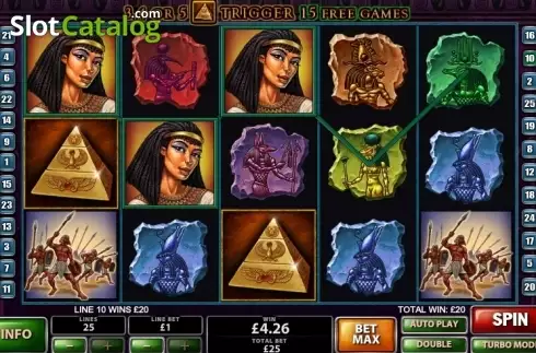 Οθόνη4. The Pyramid of Ramesses (Playtech) Κουλοχέρης